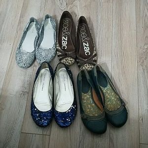 Lot of Flats - Floral Jelly Sparkle Sequins